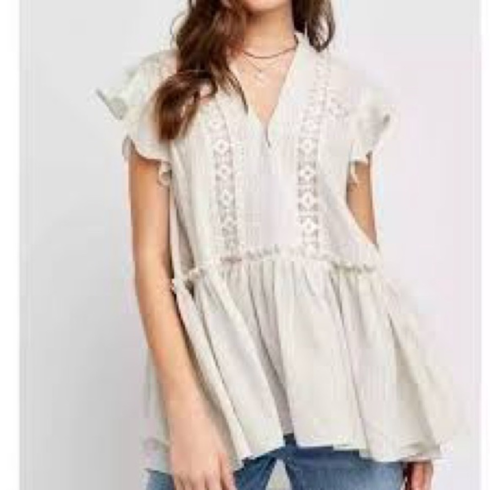 NWT Free People Baby Blues Tunic